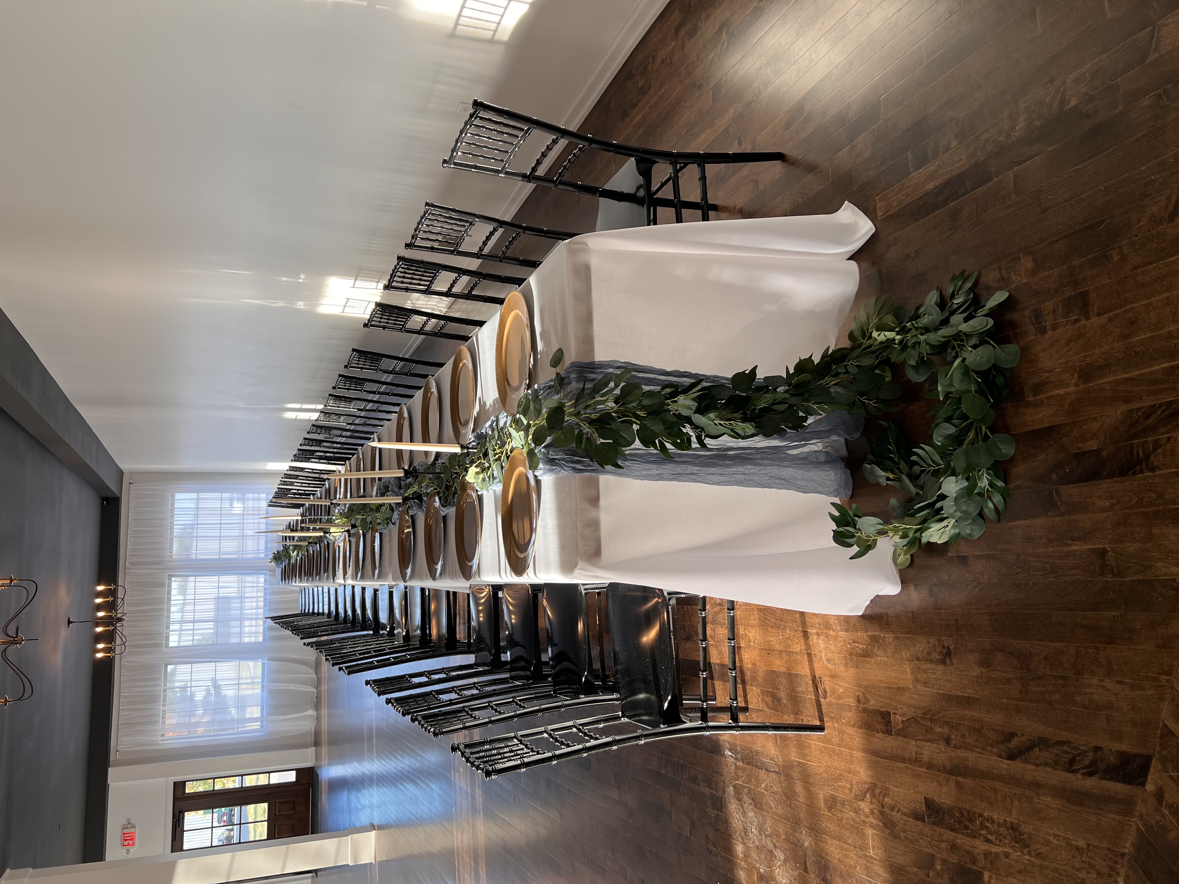 Family style wedding dining at Haley Station, Escanaba Michigan